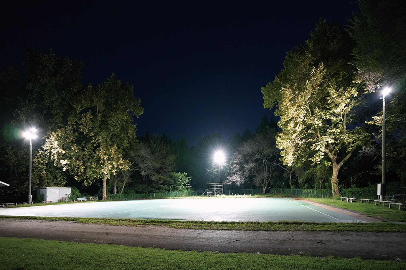 マーチングバンド練習コート